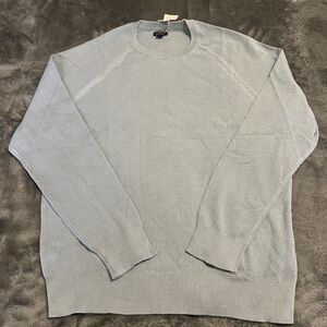 XL J.Crew Factory Seed-stitch Crewneck Lightweight Sweater Men BLUE